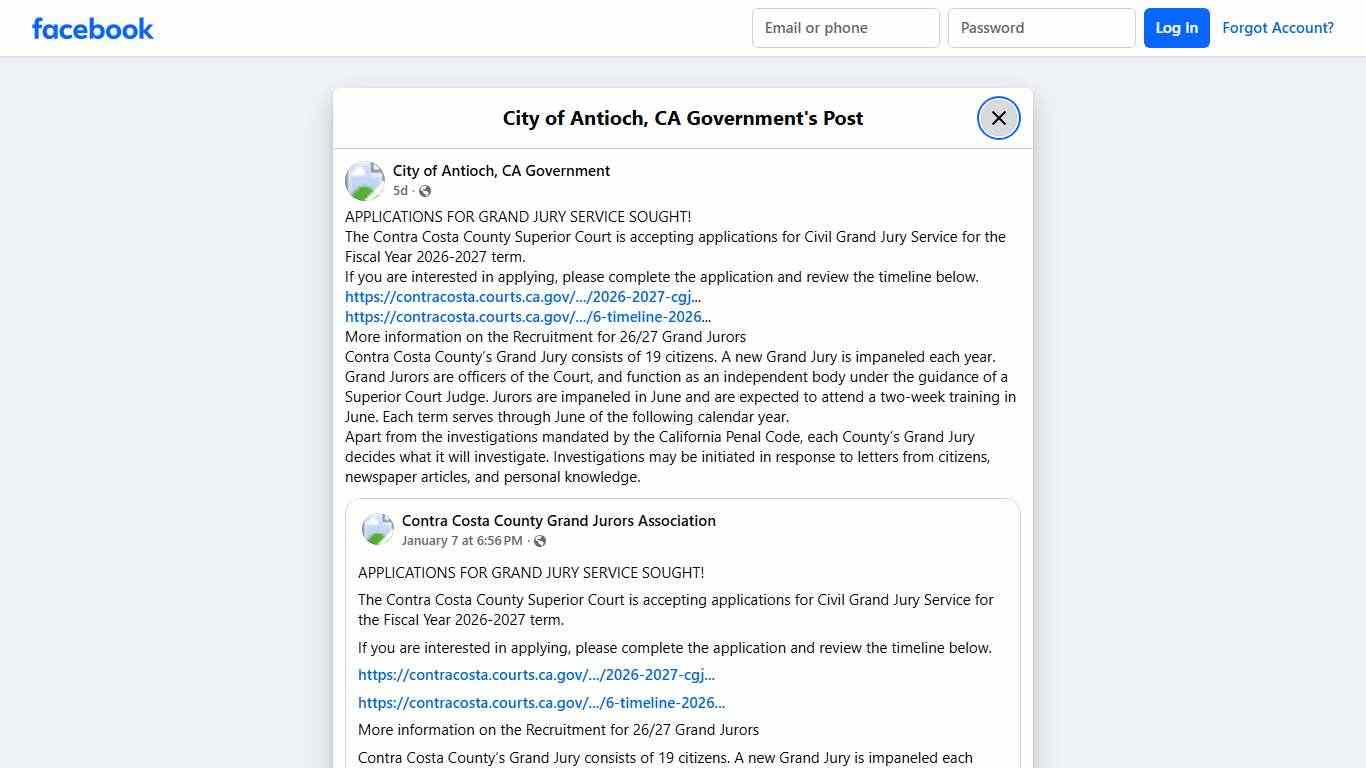 APPLICATIONS FOR GRAND... - City of Antioch, CA Government | Facebook